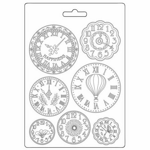 Stamperia - Create Happiness Welcome Home Clocks, Muotti, A5