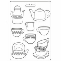 Stamperia - Create Happiness Welcome Home Cups, Muotti, A5