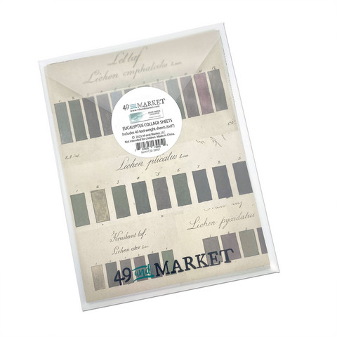 49 And Market - Color Swatch Eucalyptus, Collage Sheets 6''x8'', 40sivua