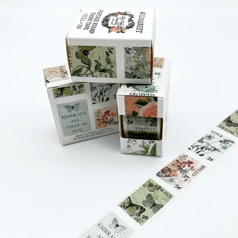 49 And Market - Vintage Artistry Tranquility, Washi Tape, Postage