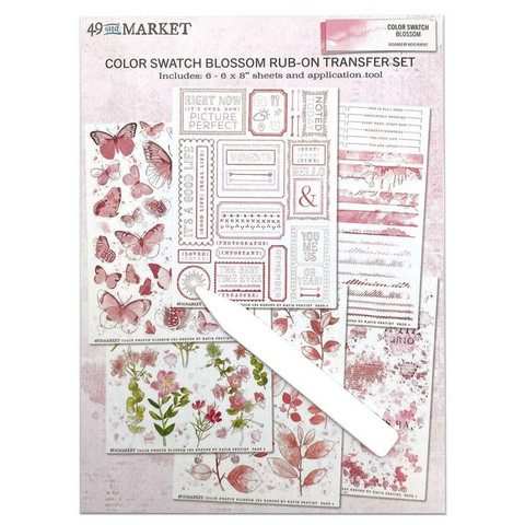 49 and Market - Color Swatch Blossom Rub-Ons 6