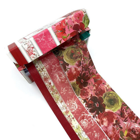 49 And Market - ARToptions Rouge Fabric Tape Set, 4rullaa