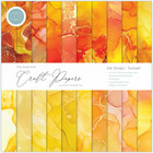 Craft Consortium - Essential Craft Papers, Ink Drops Sunset, 12