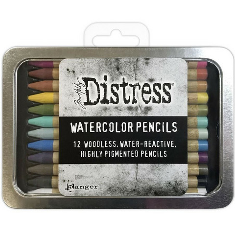 Tim Holtz - Distress Watercolor Pencils, Vesivärikynät, Set 1