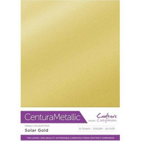 Crafter`s Companion - Solar Gold Centura Metallic, A4, 10 arkkia