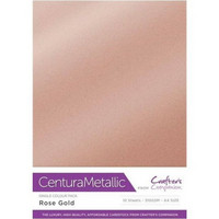 Crafter`s Companion - Rose Gold Centura Metallic, A4, 10 arkkia