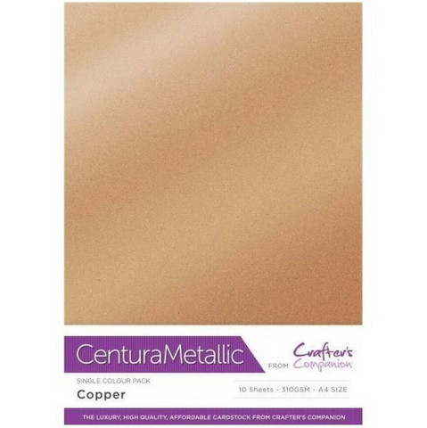 Crafter`s Companion - Copper Centura Metallic, A4, 10 arkkia