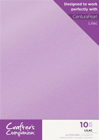 Crafter`s Companion - Lilac Glitter Card, A4, 10 arkkia