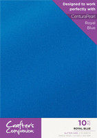 Crafter`s Companion - Royal Blue Glitter Card, A4, 10 arkkia