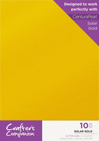 Crafter`s Companion - Solar Gold Glitter Card, A4, 10 arkkia