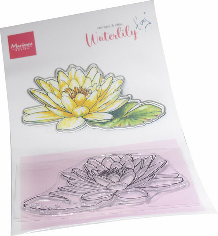 Marianne Design - Tiny's Flowers Water Lily, Leima- ja stanssisetti