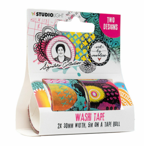 Art by Marlene - Washi Tape Scallop Color, 2rullaa