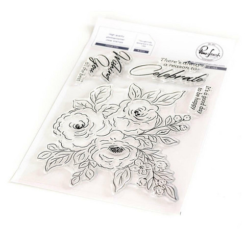 Pinkfresh Studio - Floral Trio, Leimasetti