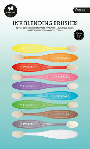 Studio Light - Ink Blending Brushes 2cm, leimamusteen levitykseen, 10kpl