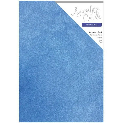 Tonic - Speciality Cardstock, Flanders Blue, A4, 5 arkkia