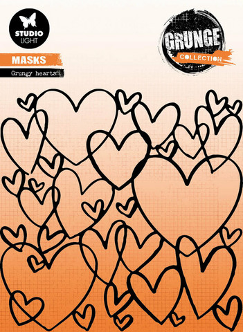 Studio Light - Grunge Collection Grungy Hearts, Sapluuna