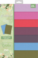 Crafter's Companion - Wildflower, Linen Card Pad A4, Paperikko