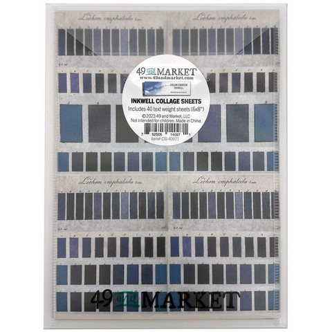 49 And Market - Color Swatch Inkwell, Collage Sheets 6''x8'', 40sivua
