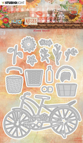 Studio Light - Sunflower Kisses Flower Bicycle, Stanssisetti