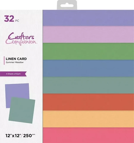 Crafter's Companion - Summer Meadow, Linen Card Pad 12