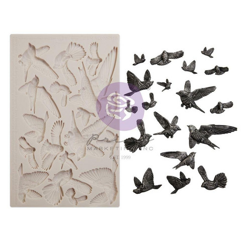 Prima Marketing - Finnabair Mould, Flocking Birds, Silikonimuotti