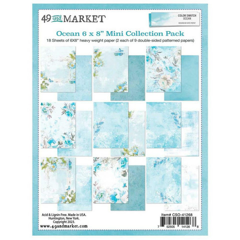 49 And Market - Color Swatch Ocean, Paperikko 6''x8'', 18sivua