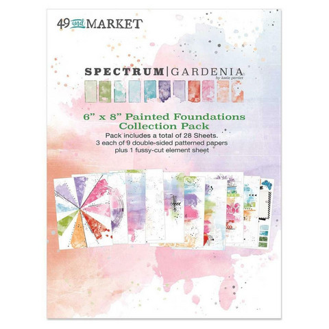 49 And Market - Spectrum Gardenia Painted Foundations, Paperikko 6''x8'', 28sivua