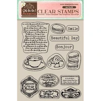 Stamperia - Oh lá lá Labels, Leimasetti