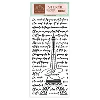 Stamperia - Oh lá lá Tour Eiffel, 12x25cm, Sapluuna