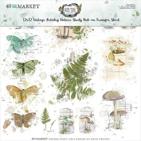 49 and Market - Vintage Artistry Nature Study Rub-Ons 12