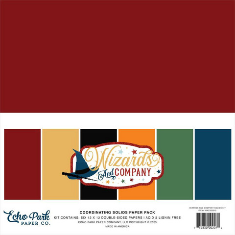 Echo Park - Wizards & Company, Solids Kit, 12