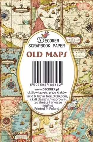 Decorer - Old Maps, Korttikuvia, 24 osaa