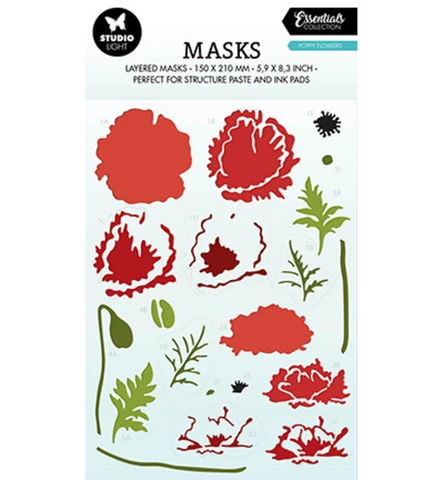 Studio Light - Poppy Flowers Essentials, Sapluuna