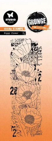 Studio Light - Grunge Collection Poppy Flower, Leima