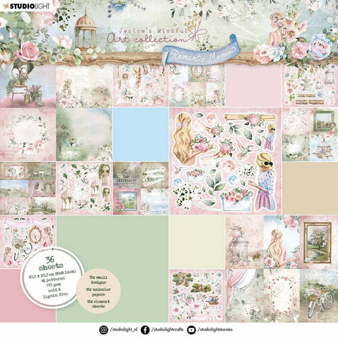 Studio Light - Jenine`s Romantic Moments Designs & Elements, 20x20cm, Paperikko