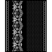 Stamperia - Sunflower Art Borders and Lace, 20x25cm, Sapluuna