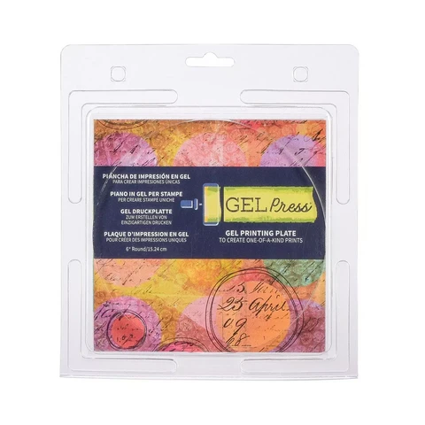 Gel Press - Gel Printing Plate, Pyöreä, 6