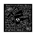 Stamperia - Around the World Letters, 18x18cm, Sapluuna