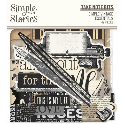Simple Stories - Simple Vintage Essentials Take Note, Leikekuvat