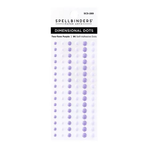 Spellbinders - Enamel Dots, Two Tone Purple, 96kpl