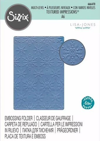 Sizzix - Multilevel Snowflake Sparkle, Kohokuviointitasku