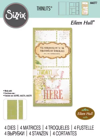 Sizzix - Thinlits Mini Slimline & Tickets, Stanssisetti