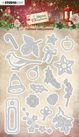 Studio Light - Magical Christmas Christmas Embellishments, Stanssisetti