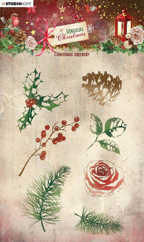Studio Light -  Magical Christmas Greenery, Leimasetti