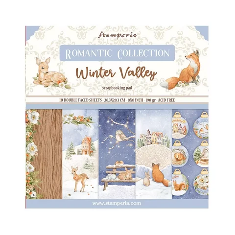 Stamperia - Winter Valley, Paper Pack 8