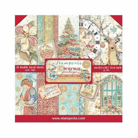 Stamperia - Christmas Greetings Paper Pack 8