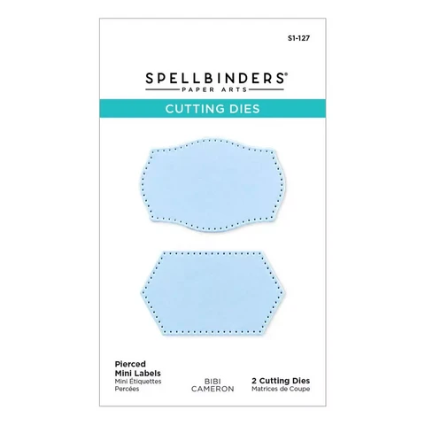 Spellbinders - Pierced Mini Labels, Stanssisetti