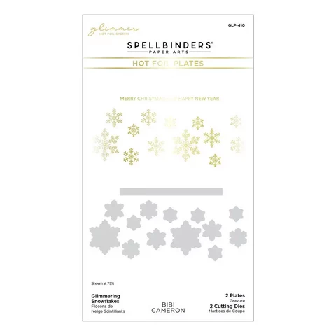 Spellbinders - Glimmer Hot Foil Plate, Glimmering Snowflakes