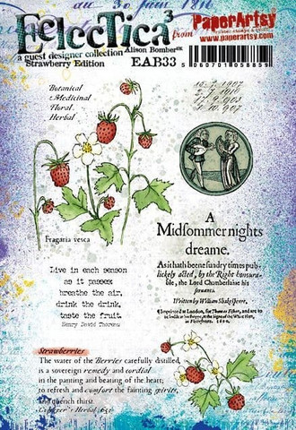 PaperArtsy - E³ Alison Bomber 33 Strawberry, Leimasetti, A5