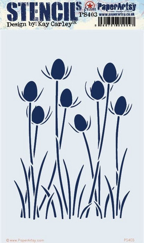 PaperArtsy - Kay Carley Stencil 403, Sapluuna